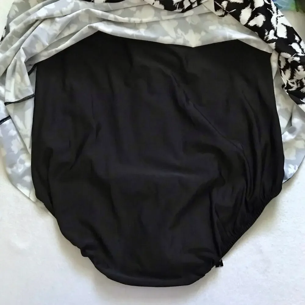 Swim Solutions NWT Tummy Control Flyaway Swimdress Women 20W - Picture 7 of 11